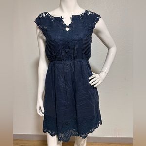 J. Crew 100% linen cutout dress.